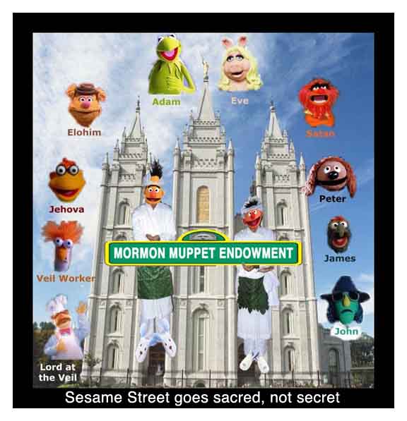 Mormon Muppets Endowment - Sesame Street goes sacred, not secret.