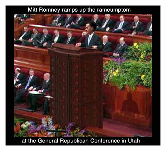 Mitt Romney at the Rameumptom.