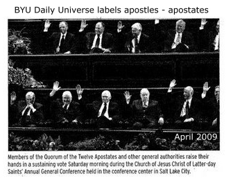 BYU Daily Universe mislables apostles as apostates.