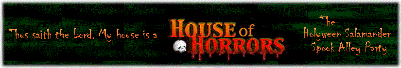 House of horrors masthead.