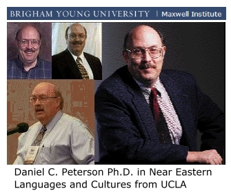 Daniel C Peterson BYU professor.