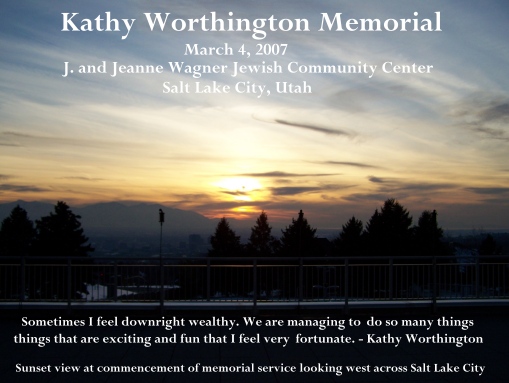 Kathy Worthington Memorial.