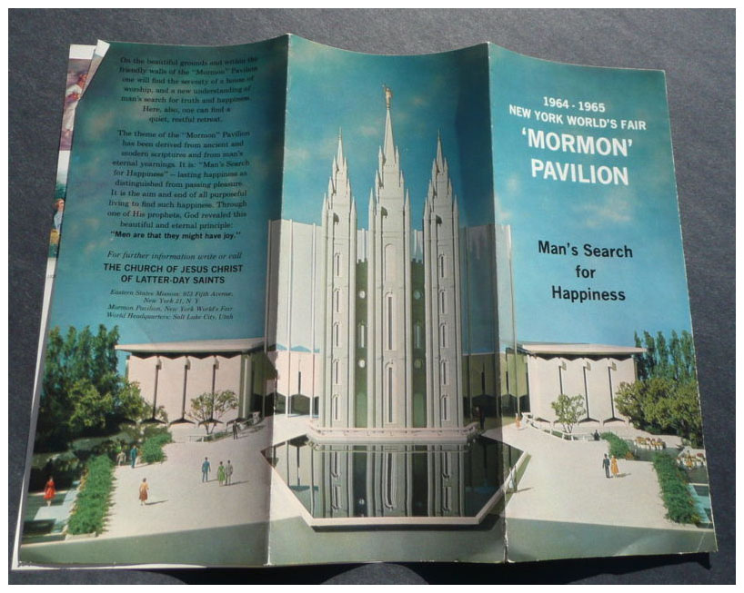 1964 Mormon Pavilion at New York World Fair pamphlet.