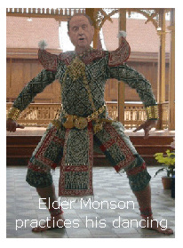 Thomas S Monson dancing.