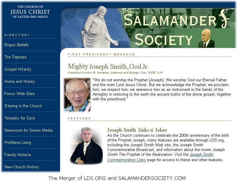 LDS.org and Salamandersociety.org websites merg.