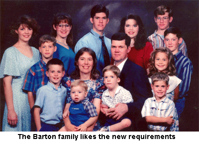 Mormon LDS large family.