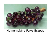 Relief Society Homemaking fake grape cluster.