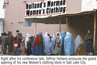 Jeffrey R Holland LDS Mormon dress standards. Men control the women.