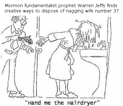 Mormon LDS polygamy - Warren Jeffs - wives.