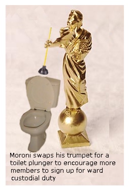 Moroni toilet plunger.