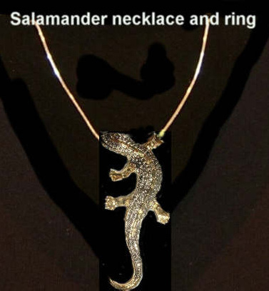 Salamander Necklace.