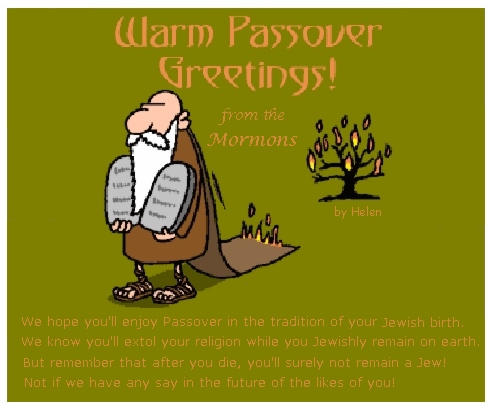 Passover Greetings from the Mormons.
