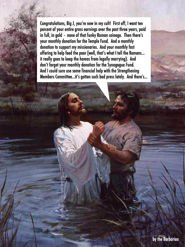 Mormon Jesus baptism.