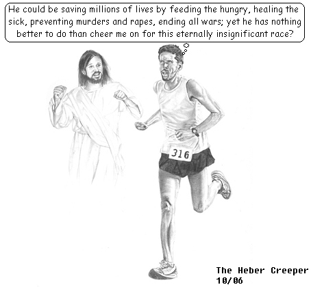 Jesus and the jogger.