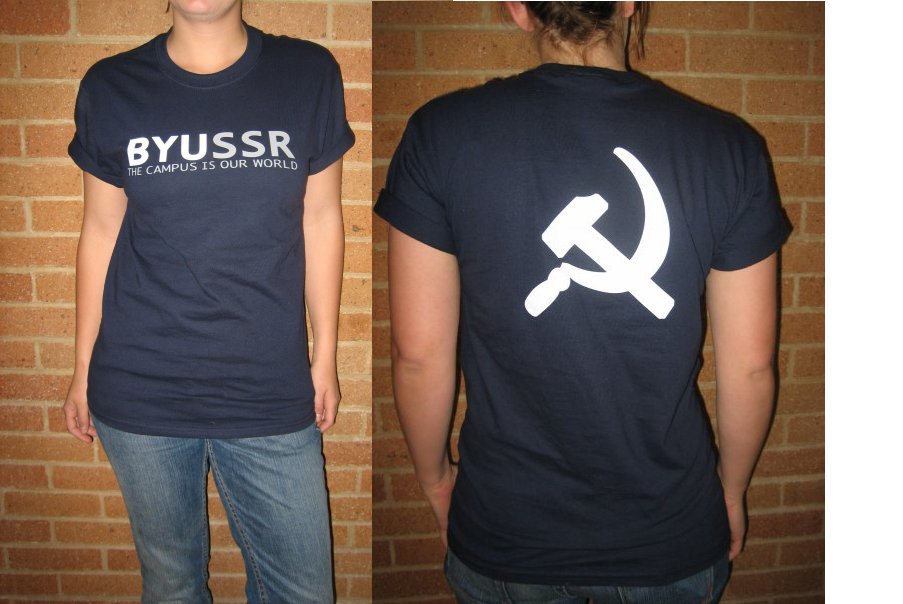 BYUSSR t-shirts.