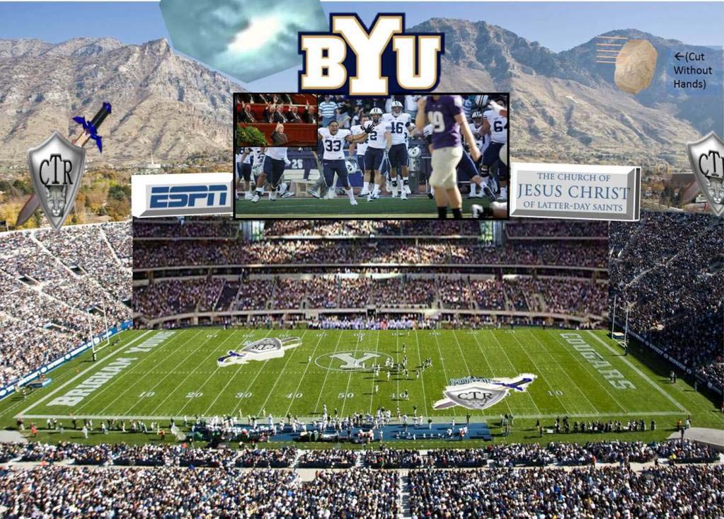 BYU Mormon stadium football General Conference simulcast by anonymous.