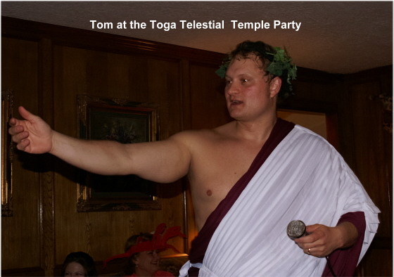 Tom in his temple toga again. 
