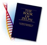 Book of Zelph with DNA strand.