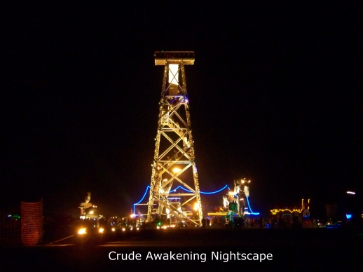 Crude Awakening night scape.