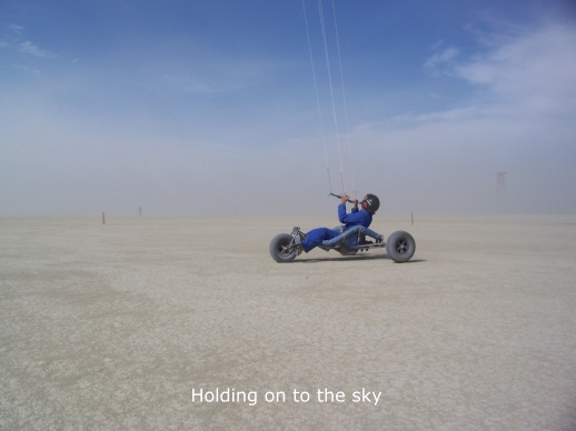 Holding on to the sky.