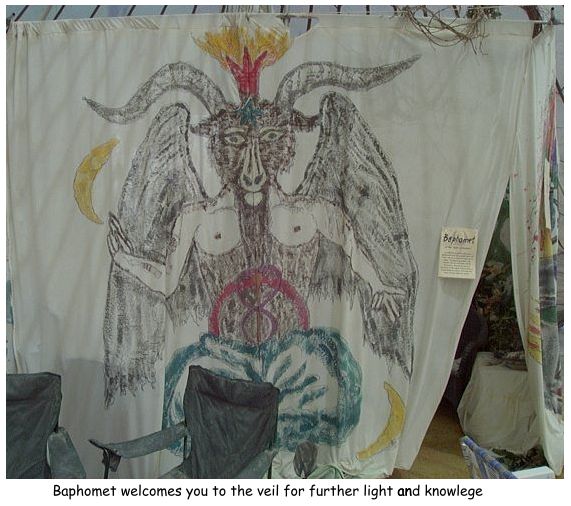 Baphomet at the veil.