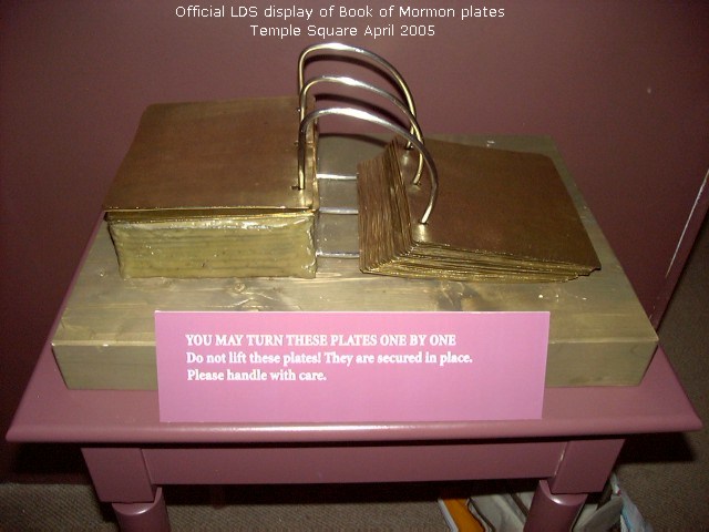 Gold plates replica - Book of Mormon.