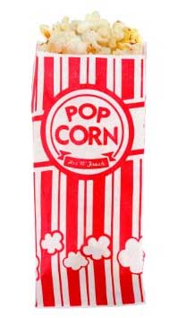 vintage popcorn bag.