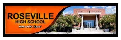 Roseville High School logo.