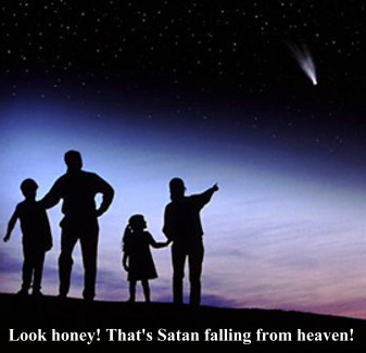 Mormon LDS Satan falling from sky and grace.