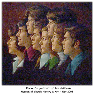 Boyd K Packer portrait of his children.