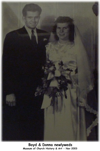 Boyd K and Donna Packer newly weds.