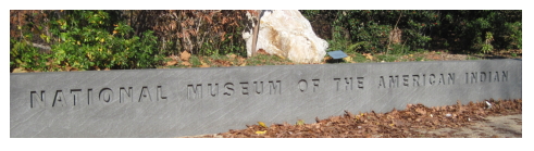 National Museum of the American Indian east entrance stone work.