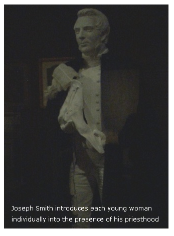 Joseph Smith introduces young women into the presence of his priesthood.