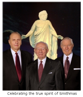 Gordon Hinckley celebrating true spirit of Smithmas.