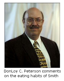 Daniel C Peterson of FARMS comments on eating habits of Joseph Smith.