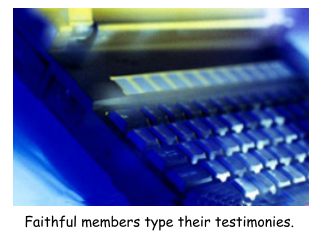 The Church of Jesus Christ of Latter-day Bloggers believes the Internet 
now connects directly to God with the Holy Ghost serving as ISP - Internet Service Provider.