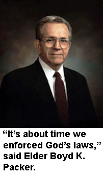 Boyd K Packer Mormon apostle.