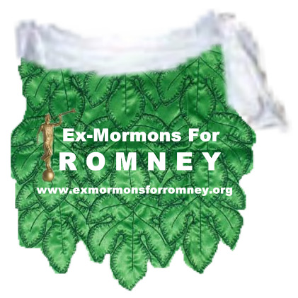 Temple apron Ex-Mormons For Mitt Romney.