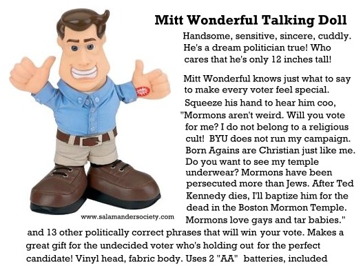 <Mitt Romney Wonderful talking doll 2008 model.
