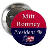 LDS Mormon Mitt Romney for President Button.