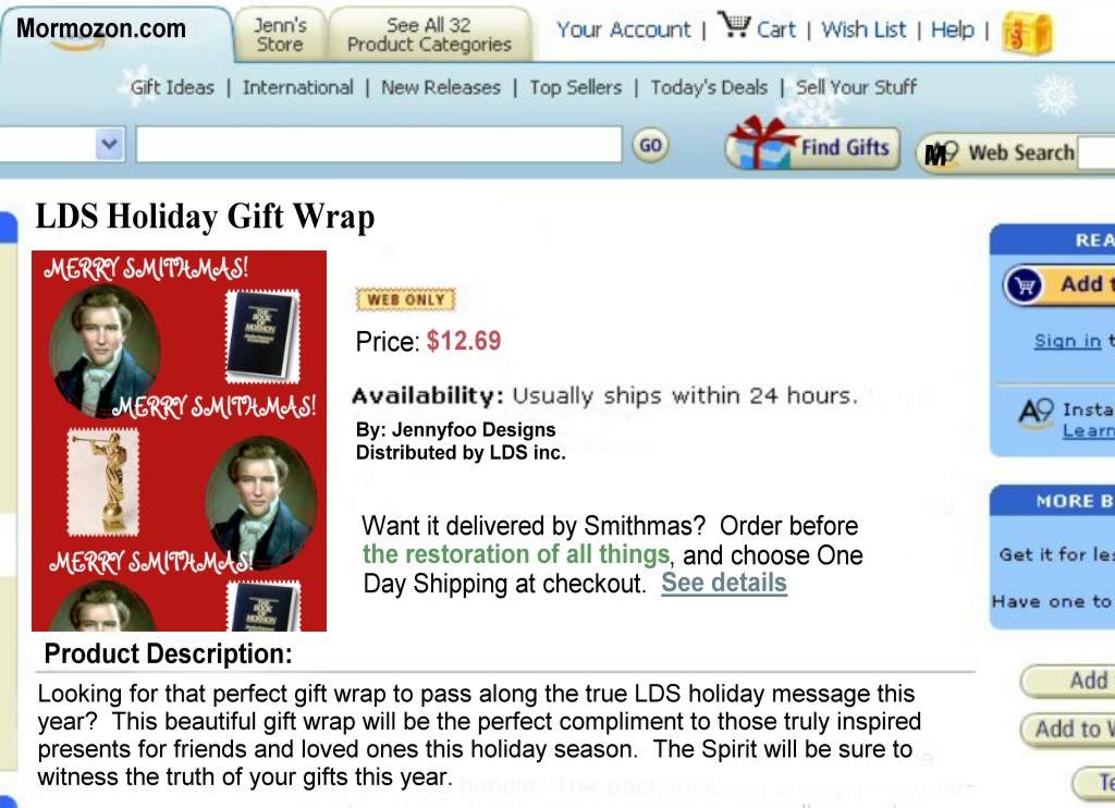 Smithmas wrapping Merry Smithmas.