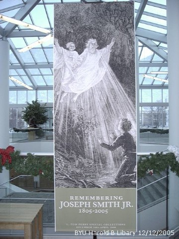 First Vision Joseph Smith BYU 
Libary entrance.