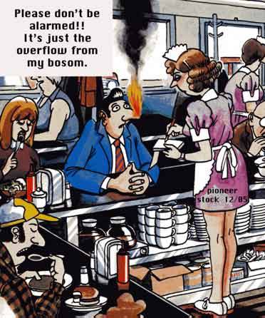 Buring in the bosom out the nose.