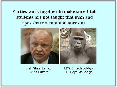 Mormon LDS Chris Buttars evolution with G McKongy.