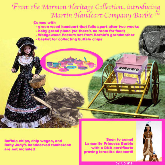 Mormon LDS Pioneer Barbie.