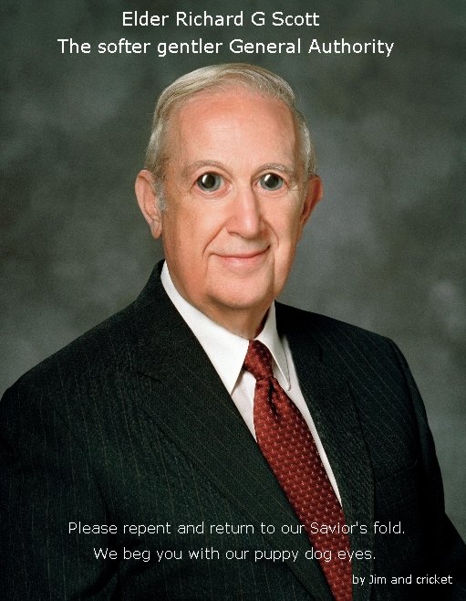 Richard G Scott puppy eyes welcome back.