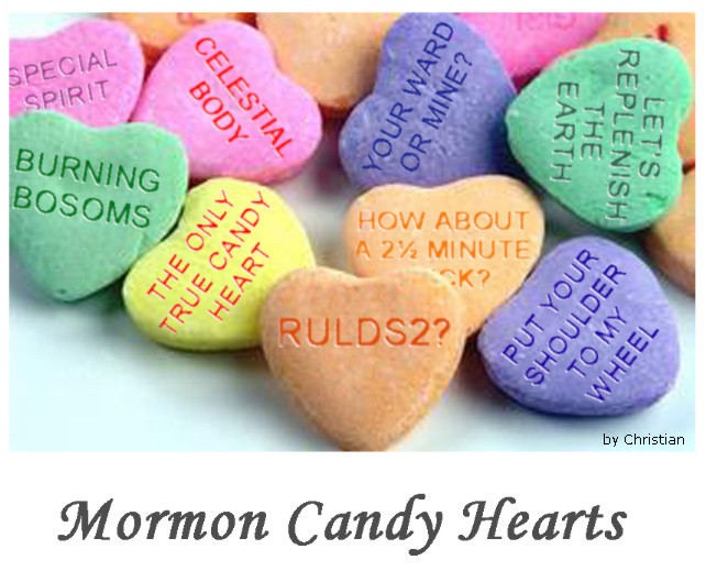 Mormon Candy Hearts.