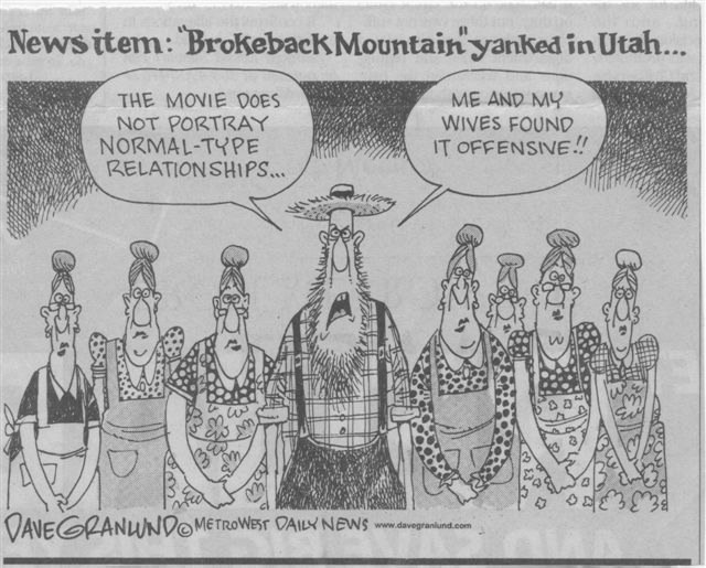 Brokeback Utah by Dave Granlund.