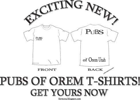 Pubs of Orem t-shirt.