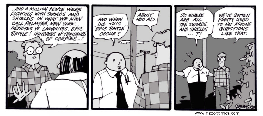 Lamanite battles - Rizzo Comic.